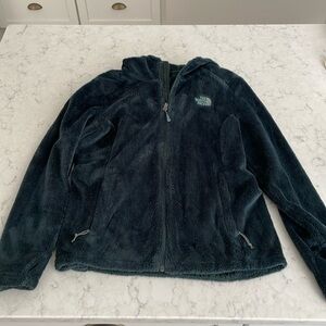 North Face fleece hooded jacket